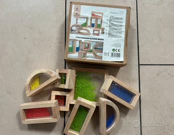 4 giochi legno bambini 2/3 anni