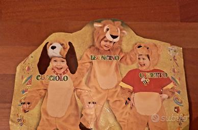 costume carnevale 3 in 1 cucciolo, leoncino, orso