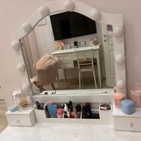 toeletta trucco in legno