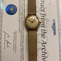Longines sei tacche Dial militare per Panama 18 kt