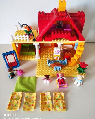 LEGO VILLE DUPLO 5639 Casa Famiglia Retro Completo