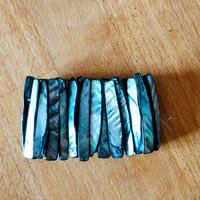 Bracciale elasticizzato, madreperla, vintage '90