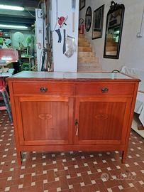 Madia Credenza con marmo fatta a mano artigianale