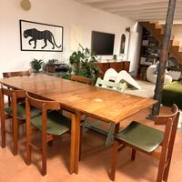 Tavolo da pranzo e sedie teak, Inger Klingenberg