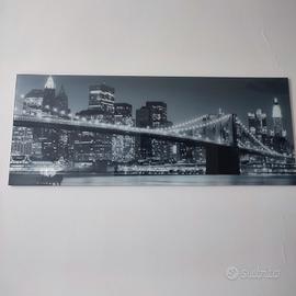 quadro in vetro ponte Brooklyn Manhattan New York 