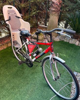 Bici da Passeggio con Seggiolino Bimbo