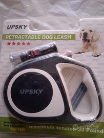 Guinzaglio cane allungabile 5 metri + 3 sacchetti