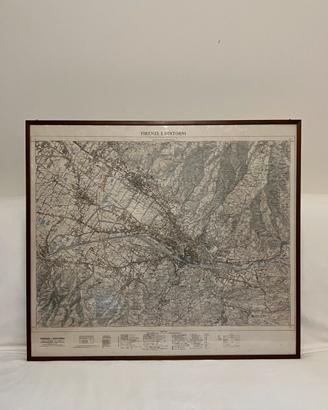 Quadro mappa Firenze e dintorni