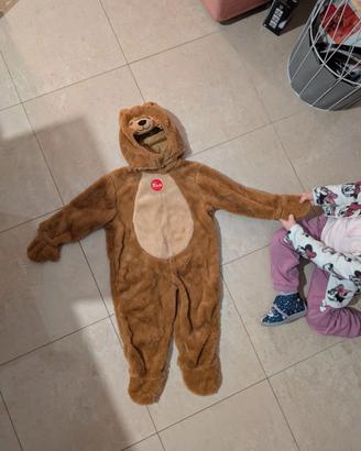 Costume carnevale orso Trudi bambini 2 -3 anni