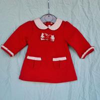 Vestito Rosso Bambina Mayoral 1-2 Mesi Colletto