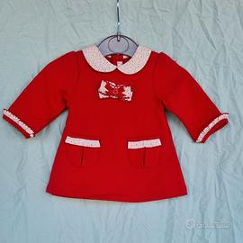 Vestito Rosso Bambina Mayoral 1-2 Mesi Colletto