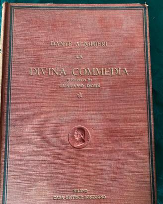 LIBRO ANTICO LA DIVINA COMMEDIA illustrata da Dorè
