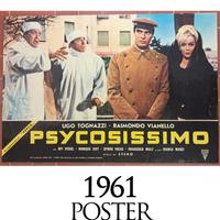 Psycosissimo 1961 Poster Originale Ugo Tognazzi