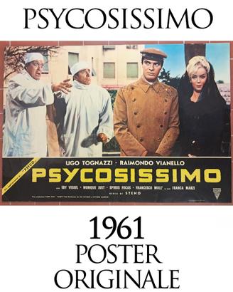 Psycosissimo 1961 Poster Originale Ugo Tognazzi