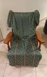 sedie a dondolo di legno