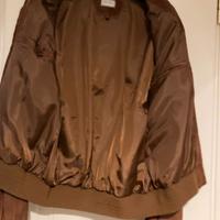 giubbotto scamosciato vera pelle uomo tg 52