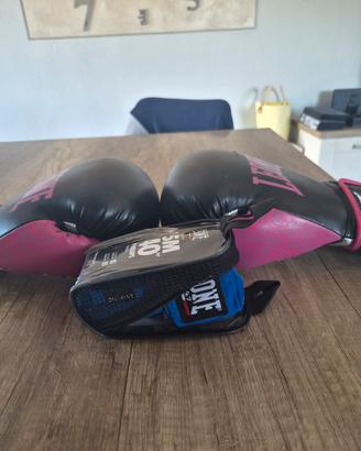 Kit Boxe Leone 1947 - Guantoni + Fasce Bendaggi 