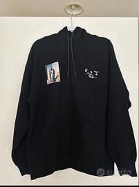 Felpa Off-White Il Bacio Nera