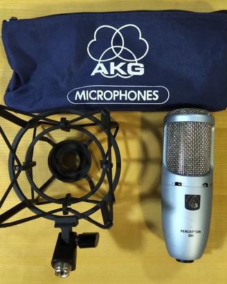 Microfono AKG Perception 200 usato + accessori