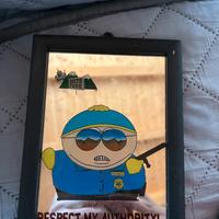 Vintage quadro piccolo South park Cartman 1999