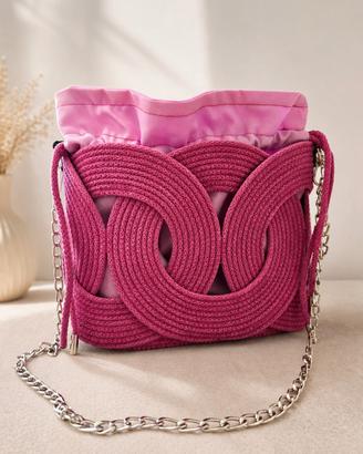 Borsa artigianale di design in cordoncino 
