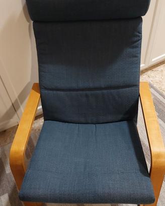 POÄNG cuscino blu