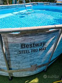 Piscina Bestway 427x250 ovale con filtro a sabbia