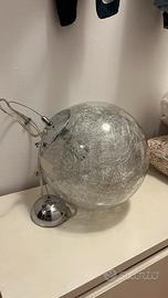 Lampadario vetro trasparente sospensione e27