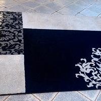 Tappeto moderno vianco e nero morbidissimo