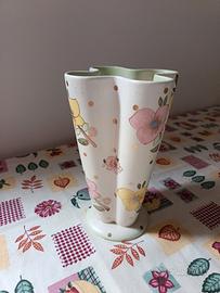 Vaso Lenci decoro floreale 