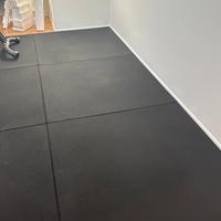 Mattonella in gomma palestra 100x100