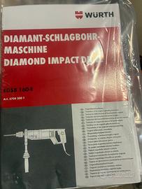 Trapano a percussione diamantato EDSB 160-E