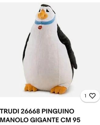 peluche pinguino trudi gioco
