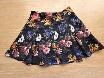 Gonna con fiori taglia S