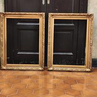 Cornici dorate legno e gesso