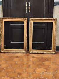 Cornici dorate legno e gesso