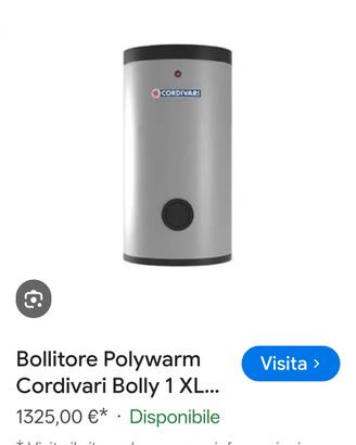 Bollitore inutilizzato 