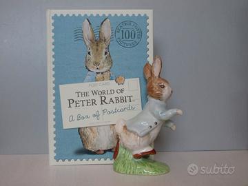 Statuetta Peter Rabbit Beatrix Potter Beswick Gold