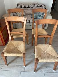 4 sedie in legno