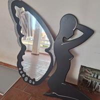 specchio con legno
