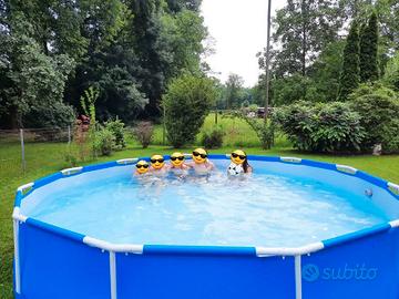 Piscina Bestway diametro 366 cm con pompa nuova