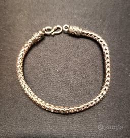 Bracciale Maglia Borobudur Spiga Punzonato S925

