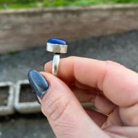 Anello argento indiano con lapislazzuli