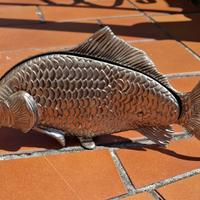 pesce fermacarte in ottone