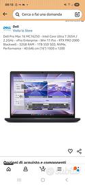 dell pro max 16 ,32 gb ram 1000 gb memoria interna