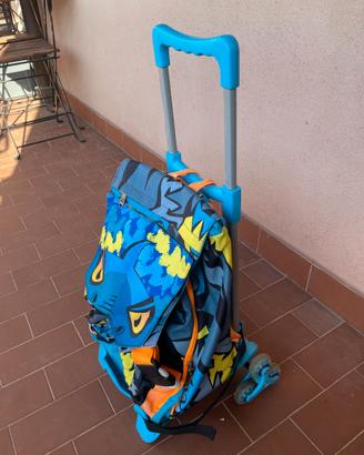 Zaino scuola Seven Sj Gang con trolley sganciabile