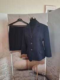 Tailleur giacca e gonna blu