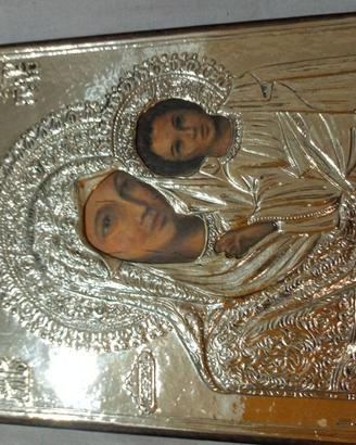 Icona religiosa ortodossa in argento