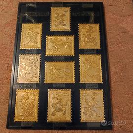 Raccolta francobolli dorati Topolino