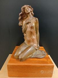 Statua Bronzo Tessaro Nudo Erotico Sexy Scultura